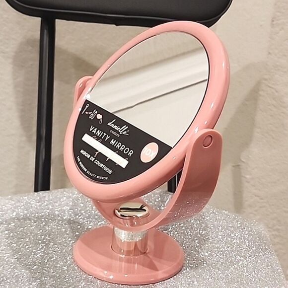 Danielle Creations Round 10X Magnification Vanity Tilt Mirror - Picture 5 of 7